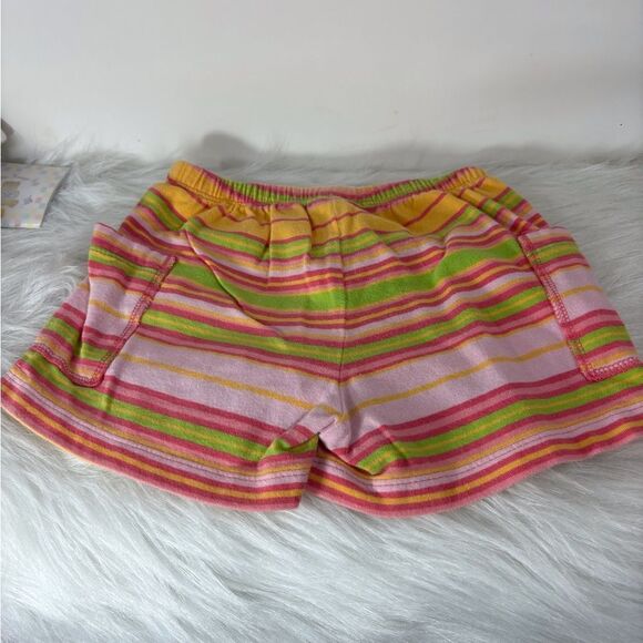 Baby Gap Pink Striped Shorts Medium 6 Months - Picture 2 of 5